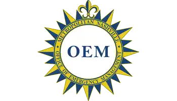 Nashville Office of Emergency Management blue and gold logo