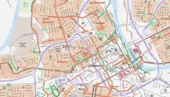 The Nashville Groove Bike Map