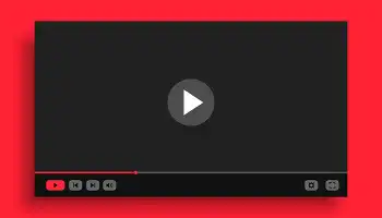 Illustration of a streaming video web player