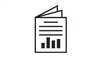 Decorative: graphic of report booklet