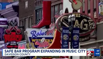 downtown Nashville bar signs