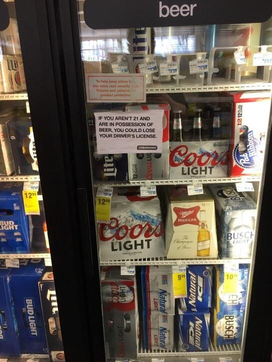 Beer signage example