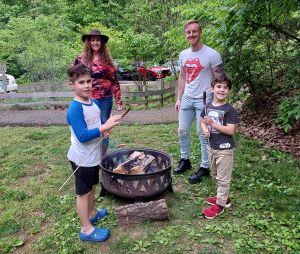 Family campfire