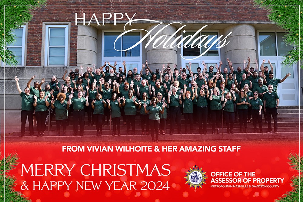 Happy Holidays from Vivian Wilhoite, Assessor of Property and Her