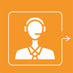 phone operator with headset