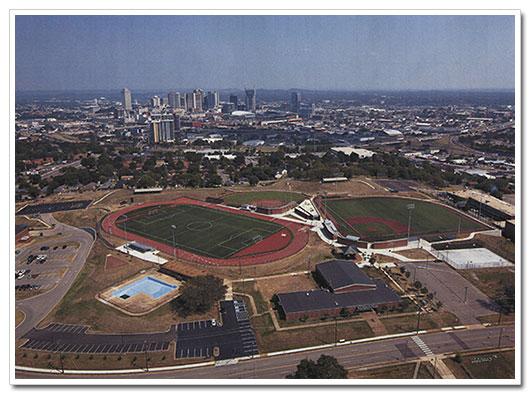 Aerial photo of the E.S. Rose facility