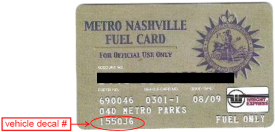Metro Nashville Fuel Card