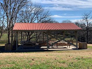 Photo of the Two Rivers Shelter 3 (close up)