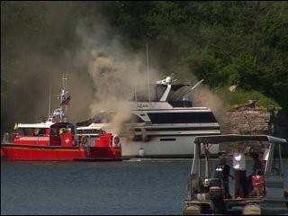 Fire on a Boat