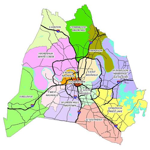 Subarea map