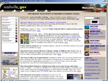 Nashville.gov 2001
