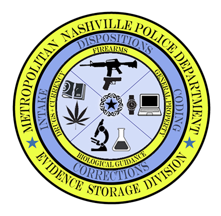 Seal of the Evidence Storage Division of Metro Nashville PD