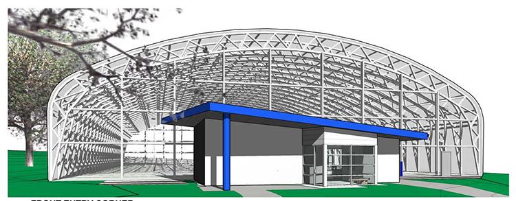Proposed Hadley Tennis Structure