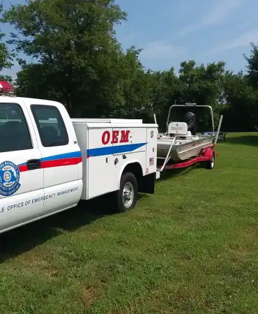 ESU truck and boat