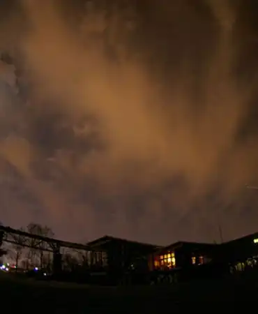 Nature Center at night