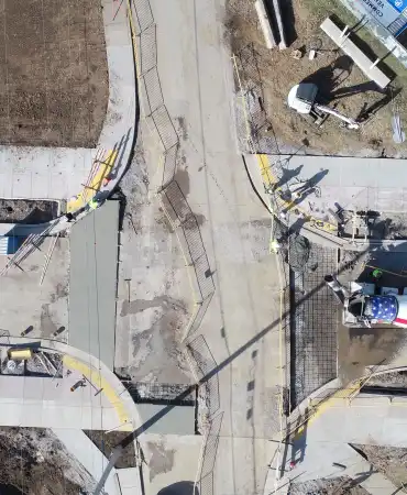 Madison Station Blvd & Madison Street crosswalk construction