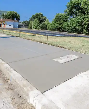 Sidewalk repairs complete on 12th Ave South between Edgehill Ave and Archer Street.