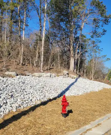 Blue Hole Rd and Pettus Rd rip rap installed