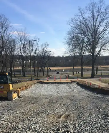 Excavation to Orchard Park entrance