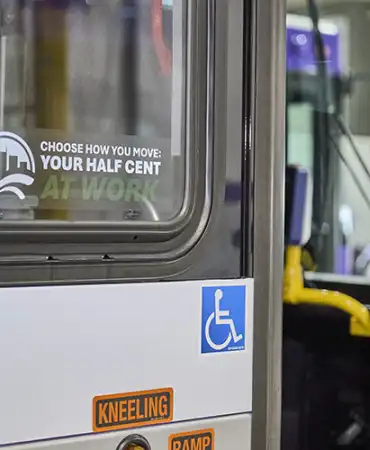 photo of door of bus